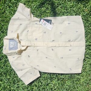 NWT Quicksilver boys youth Medium (10-12) Hawaiian button up shirt